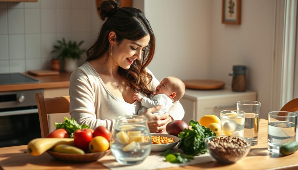 Alimentação no puerpério e amamentação