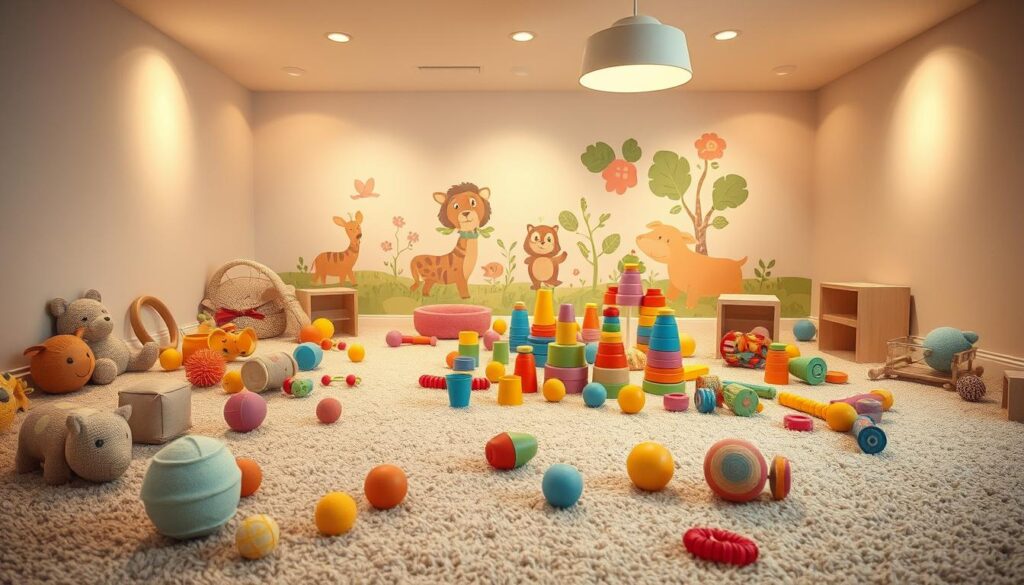 ambiente de brincadeira para bebês