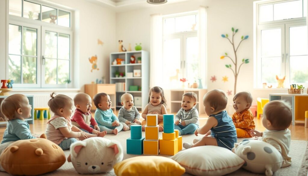 atividades sociais para bebês