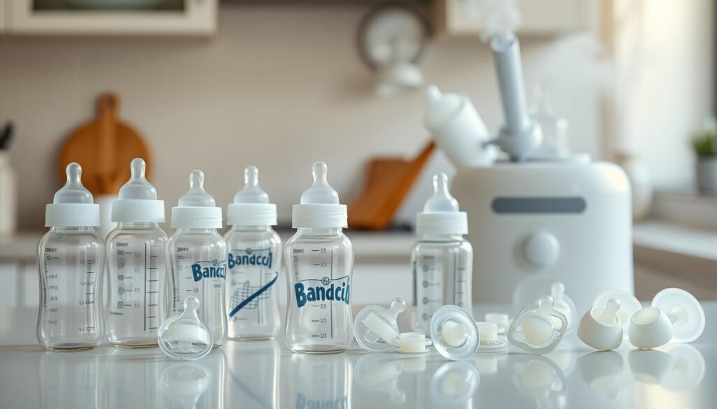 métodos de esterilização de mamadeiras e chupetas