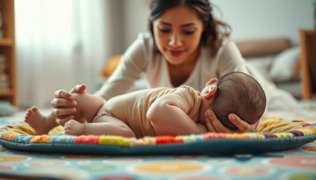 técnicas para estimular o bebê a rolar